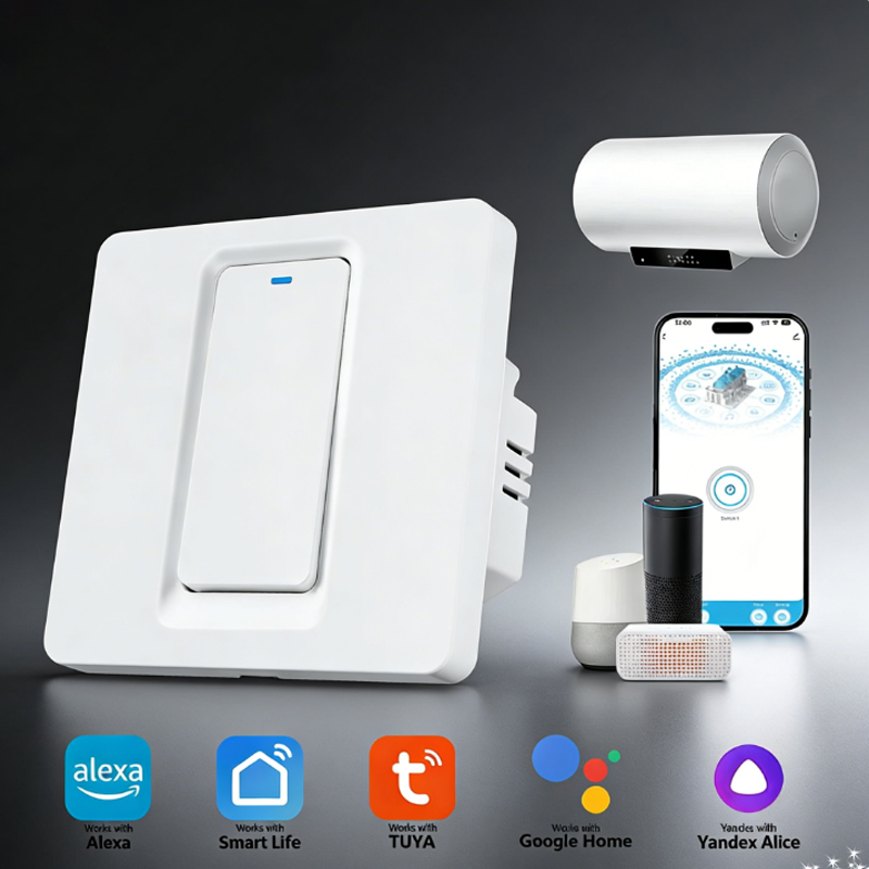 Smart Light Switch Wifi - Smart Water Heater Switch/WiFi&Bluetooth Touch Control