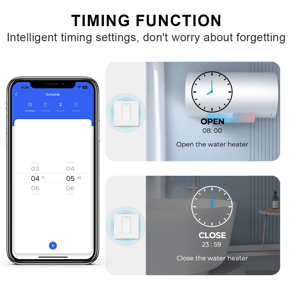 Smart Water Heater Switch/WiFi - Smart Light Switch Wifi 评论和价格