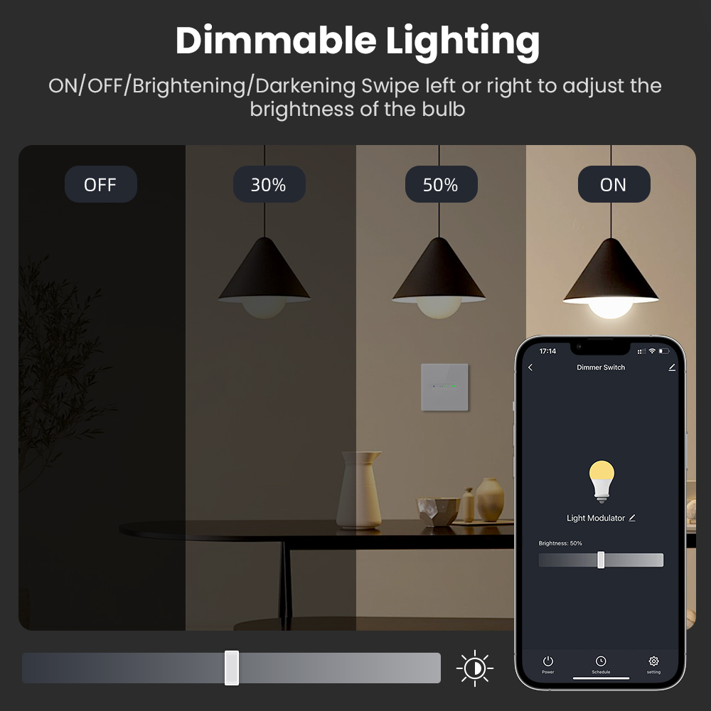 AVATTO WiFi 1/2 Gang Smart Dim - Smart Light Switch Wifi 评论和价格