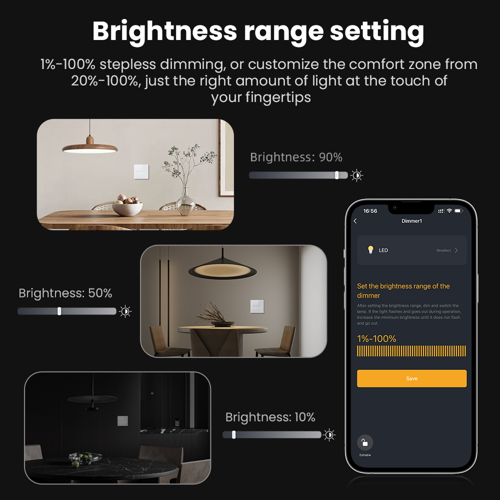 AVATTO WiFi 1/2 Gang Smart Dim - Smart Light Switch Wifi 评论和价格