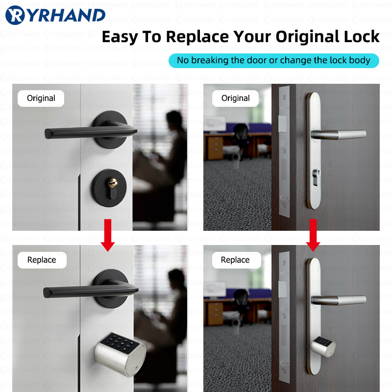 Smart Euro Cylindrical Door Lo - Smart Door Lock Wifi 评论和价格