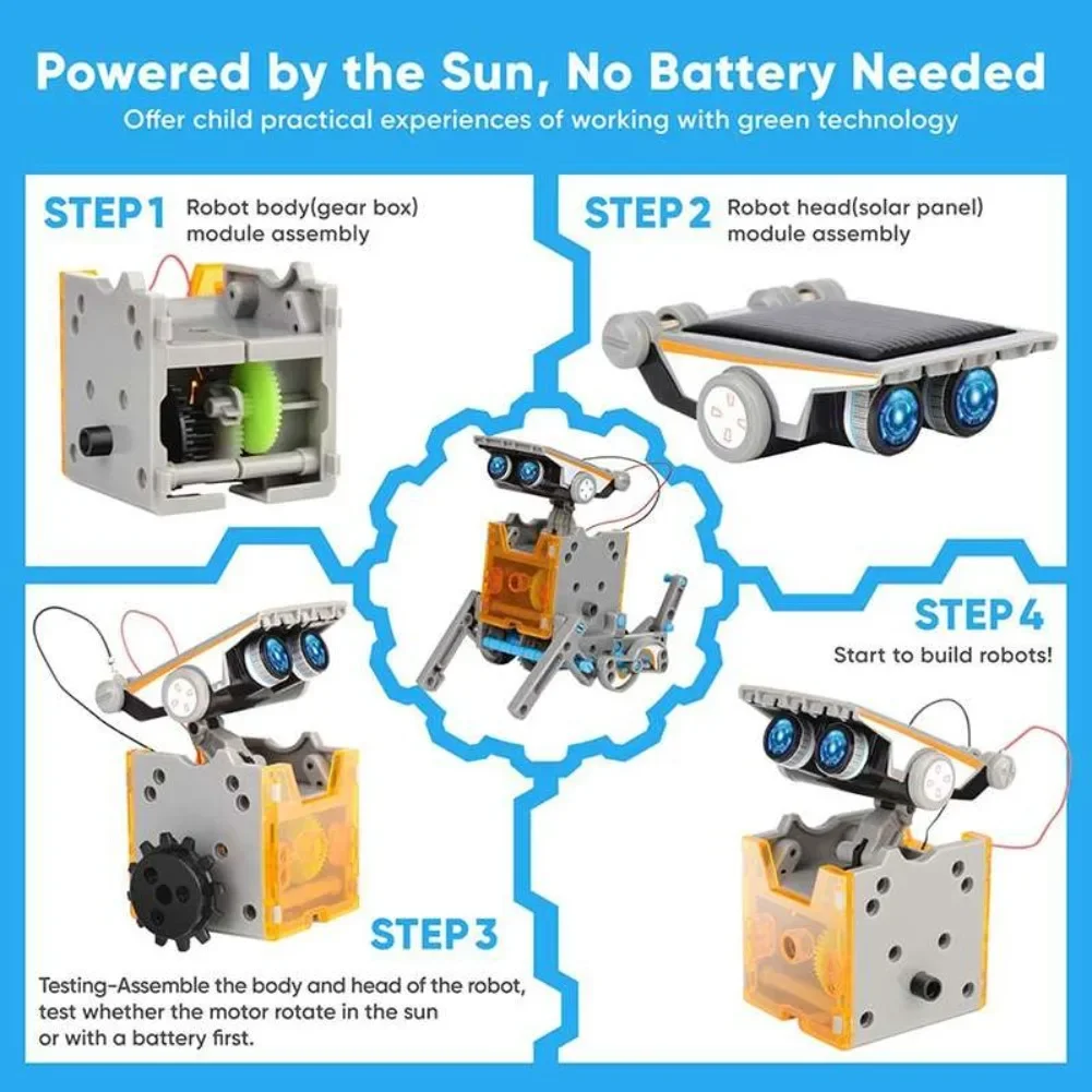 13 in 1 Solar Powered Robot Sc - Electronics Project Kit 评论和价格